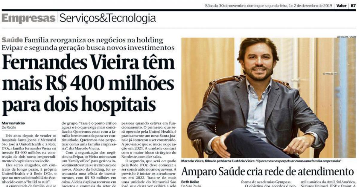 Fernandes Vieira tÃªm mais R$ 400 milhÃµes para dois hospitais